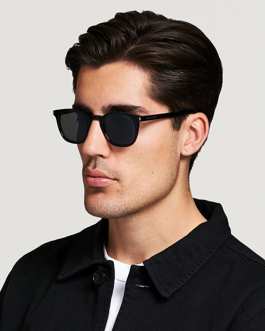 Herre | Runde solbriller | Saint Laurent | SL 28 Sunglasses Black