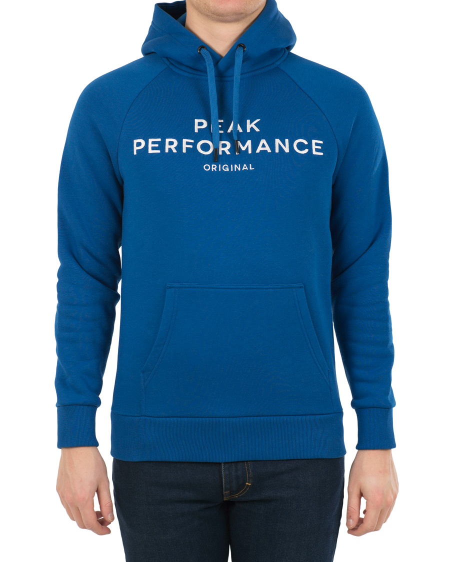 Herre | Gensere | Peak Performance | Logo Hoodie True Blue