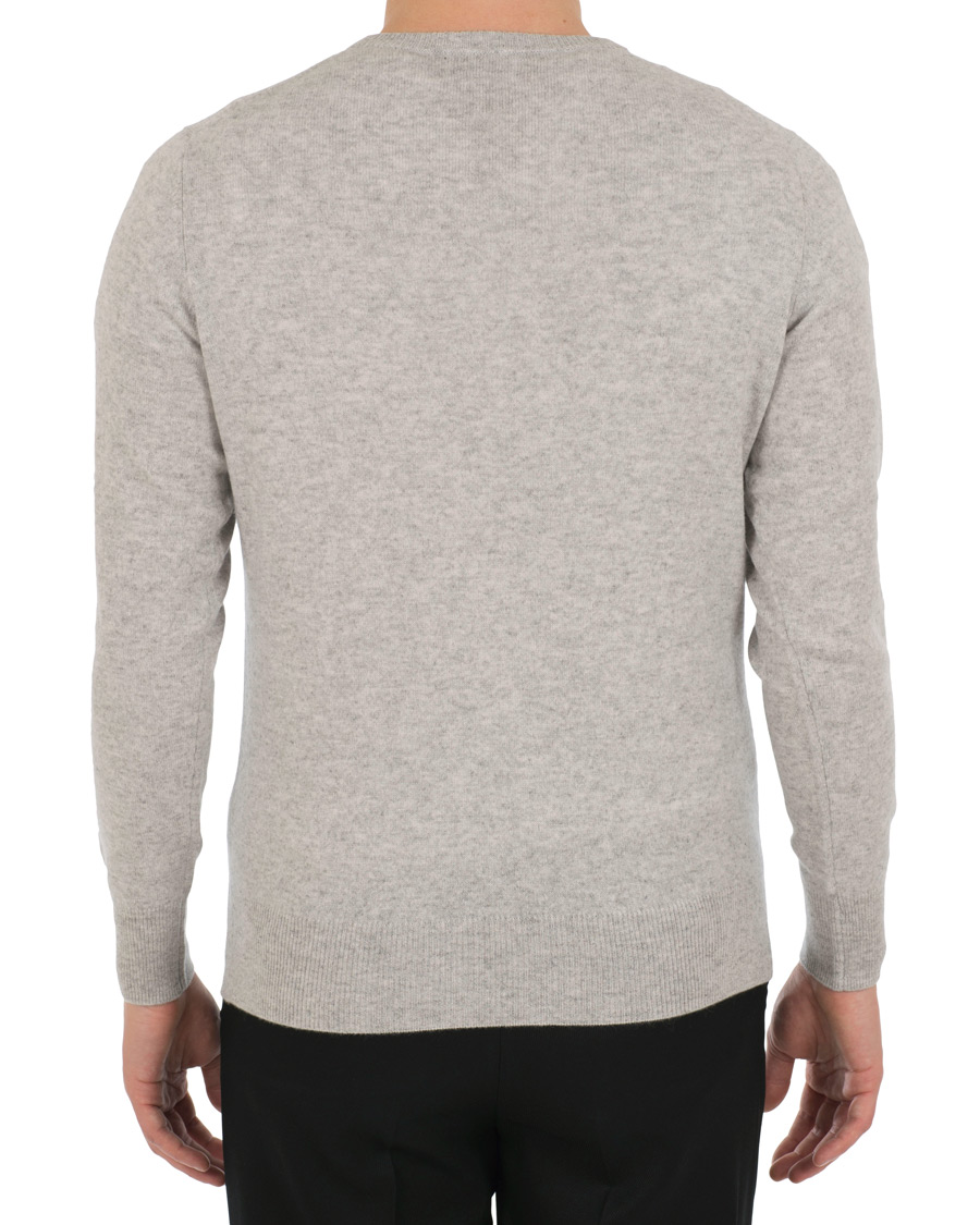 Herre | Gensere | Soft Goat | Cashmere O-neck Light Grey