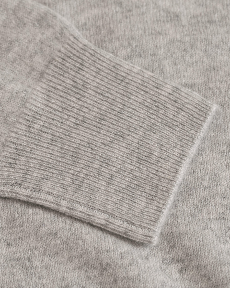 Herre | Gensere | Soft Goat | Cashmere O-neck Light Grey