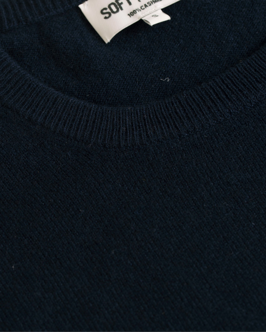 Herre | Gensere | Soft Goat | Cashmere O-neck Navy