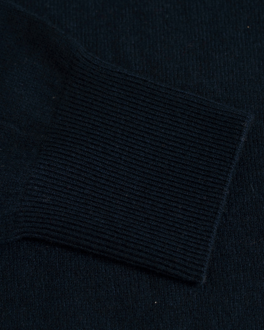 Herre | Gensere | Soft Goat | Cashmere O-neck Navy