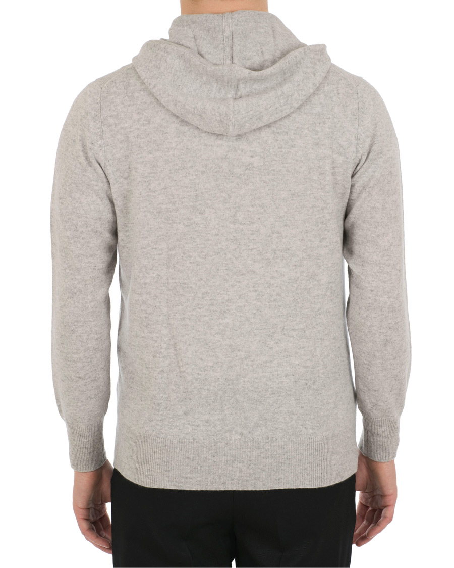 Herre | Gensere | Soft Goat | Cashmere Hoodie Light Grey