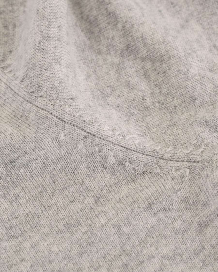 Herre | Gensere | Soft Goat | Cashmere Hoodie Light Grey