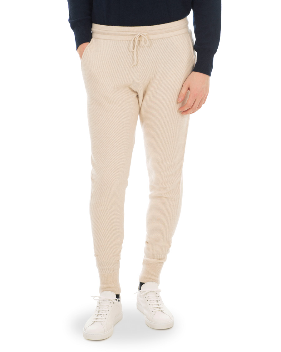 Herre | Bukser | Soft Goat | Cashmere Pants Beige