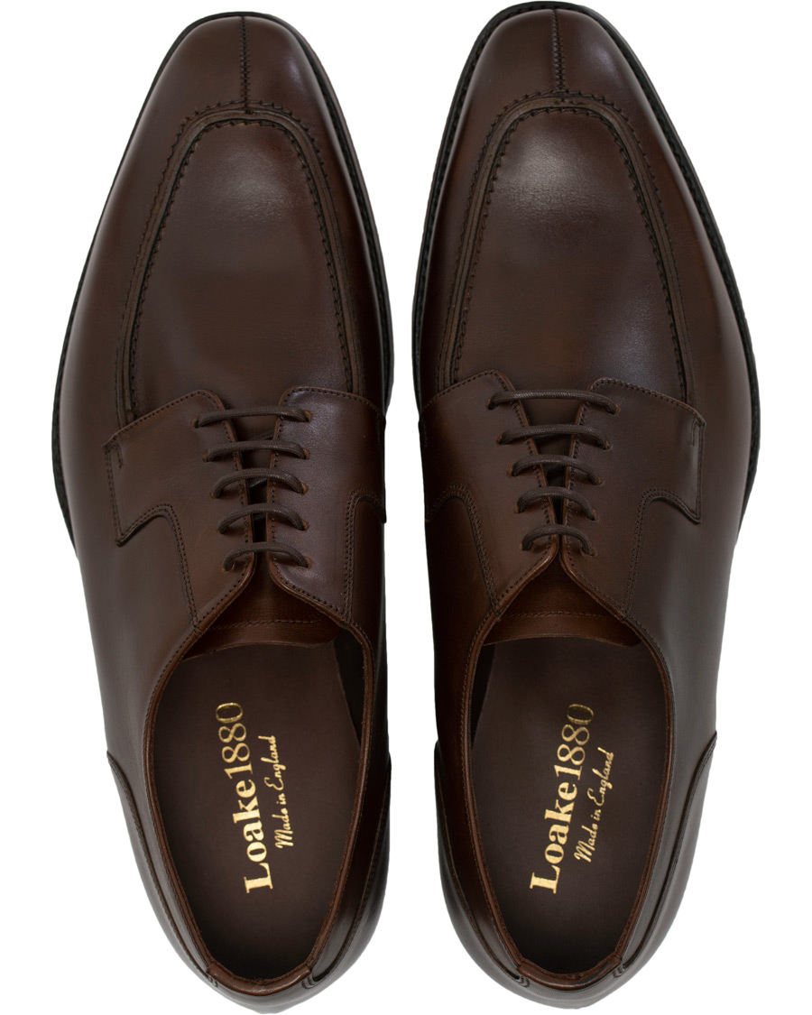 Herre | Loake 1880 Legacy Avon Derby Split Toe Dark Brown Calf | Loake 1880 Legacy | Avon Derby Split Toe Dark Brown Calf