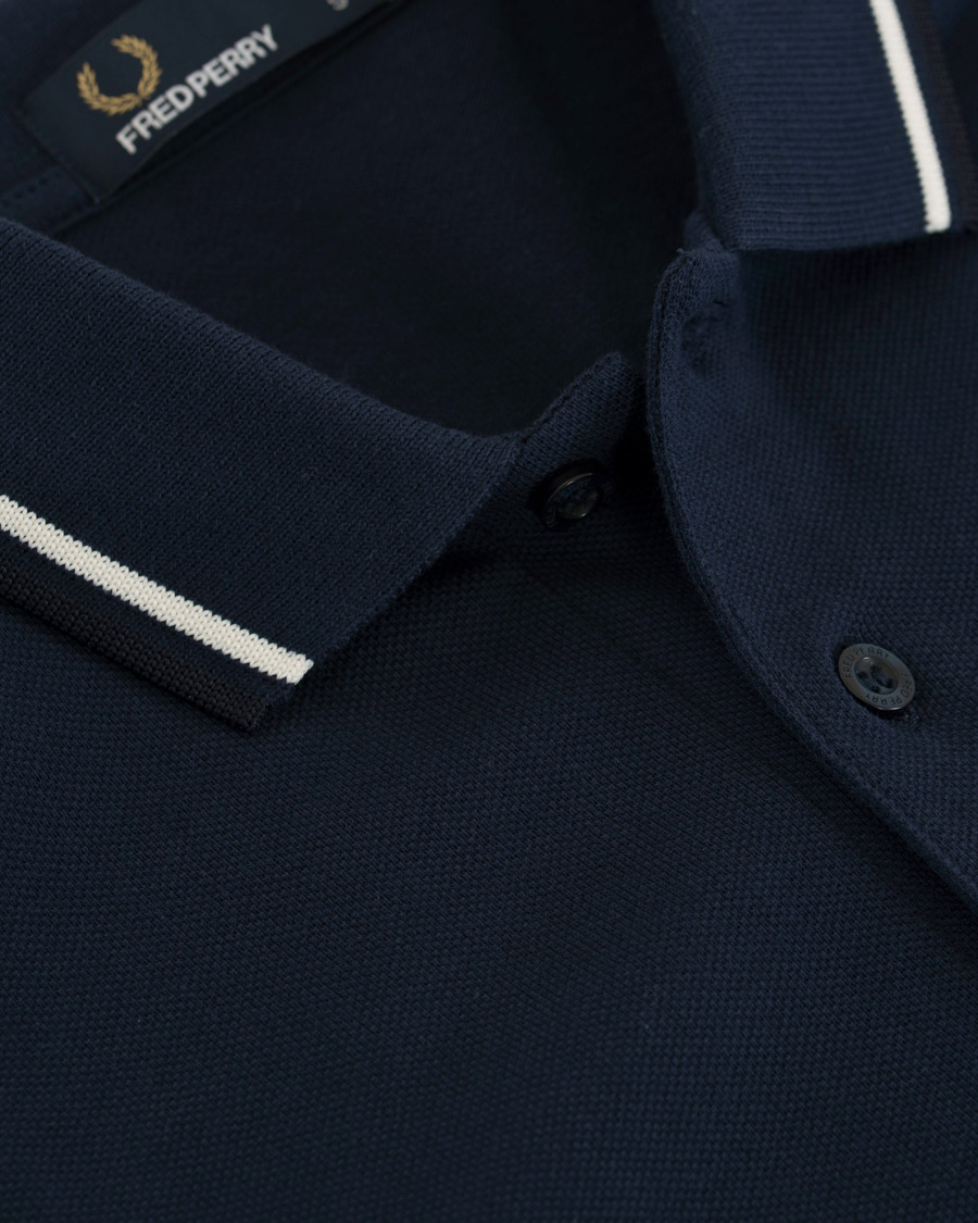 Herre | Pikéer | Fred Perry | Twin Tip Polo Carbon Blue