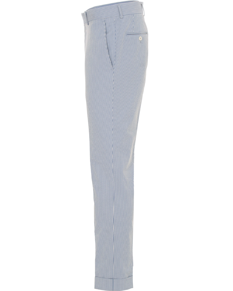 Herre | Bukser | Morris Heritage | Fred Dandy Stripe Suit Trousers Light Blue