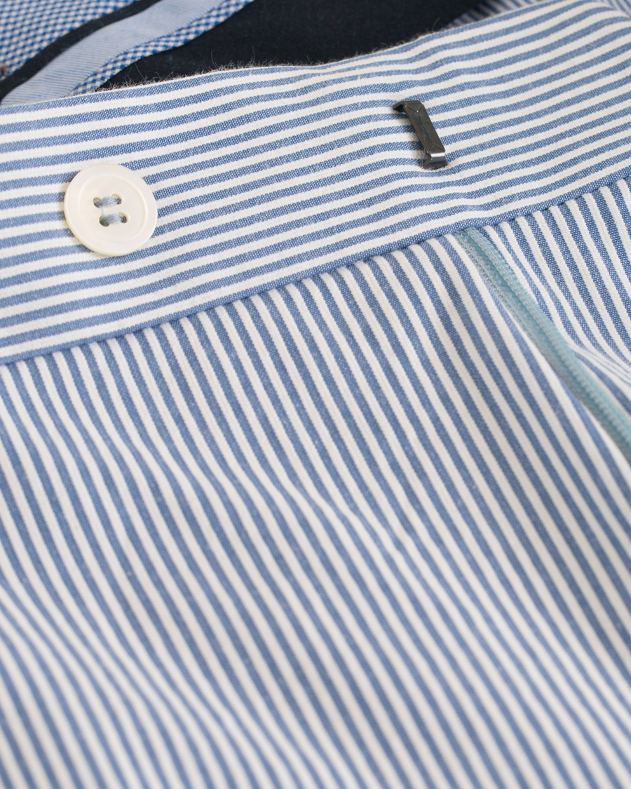 Herre | Bukser | Morris Heritage | Fred Dandy Stripe Suit Trousers Light Blue