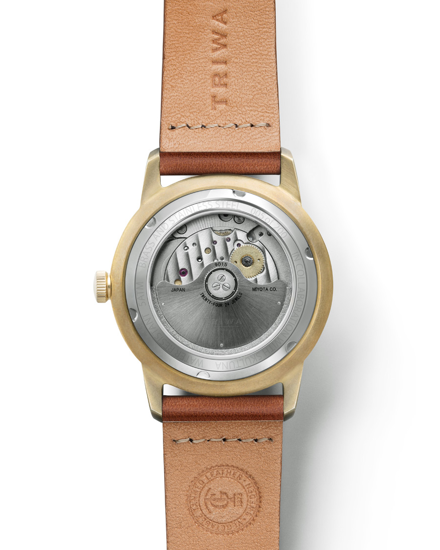 Herre | Skultuna Triwa X Skultuna III Watch Brown and Brass | Skultuna | Triwa X III Watch Brown and Brass