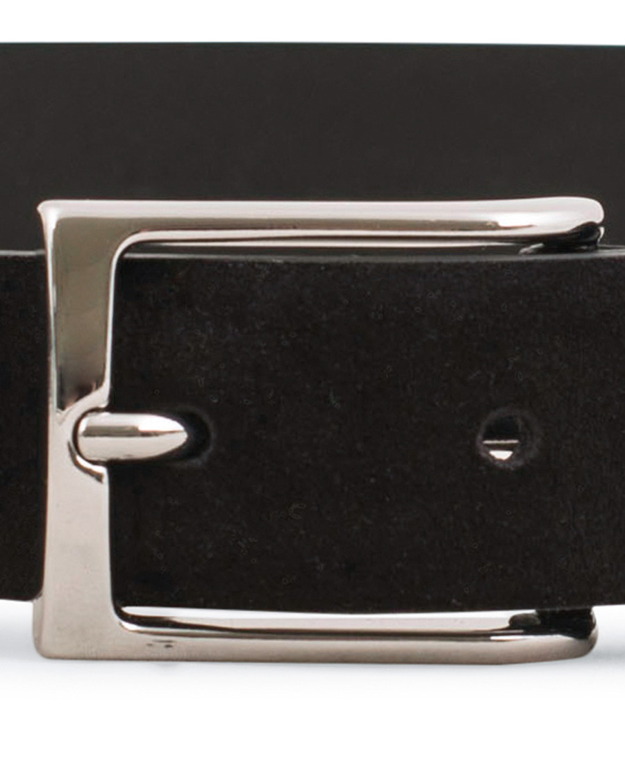 Herre | Anderson's Double Suede 3 cm Belt Black 85 | Anderson's | Double Suede 3 cm Belt Black 85