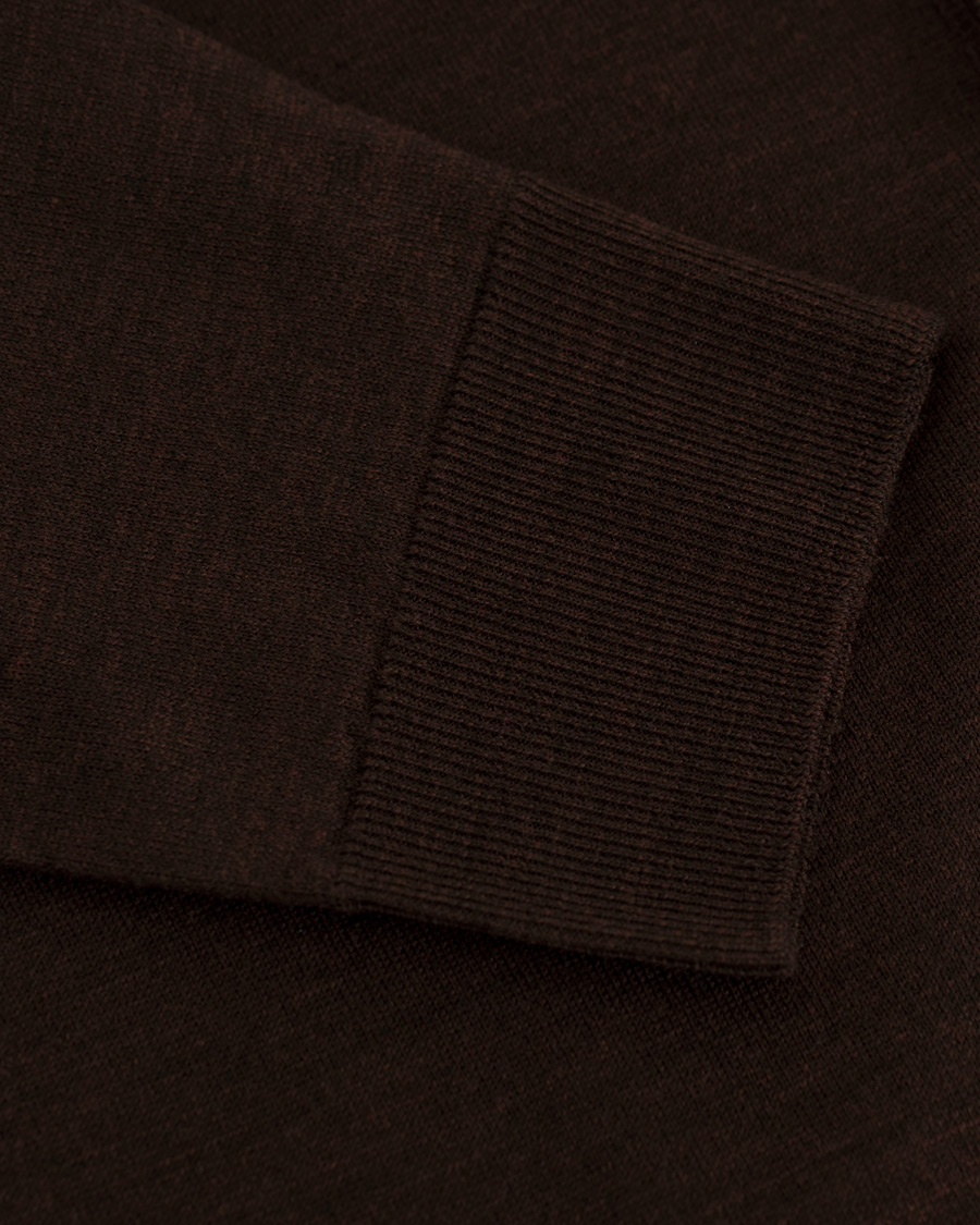 Herre | Gensere | John Smedley | Petworth Merino Cardigan Chestnut