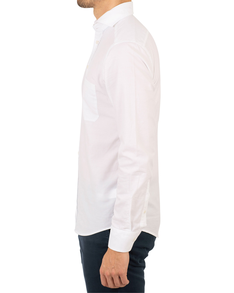 Herre | Skjorter | Eton | Slim Fit Cotton/Silk Shirt White