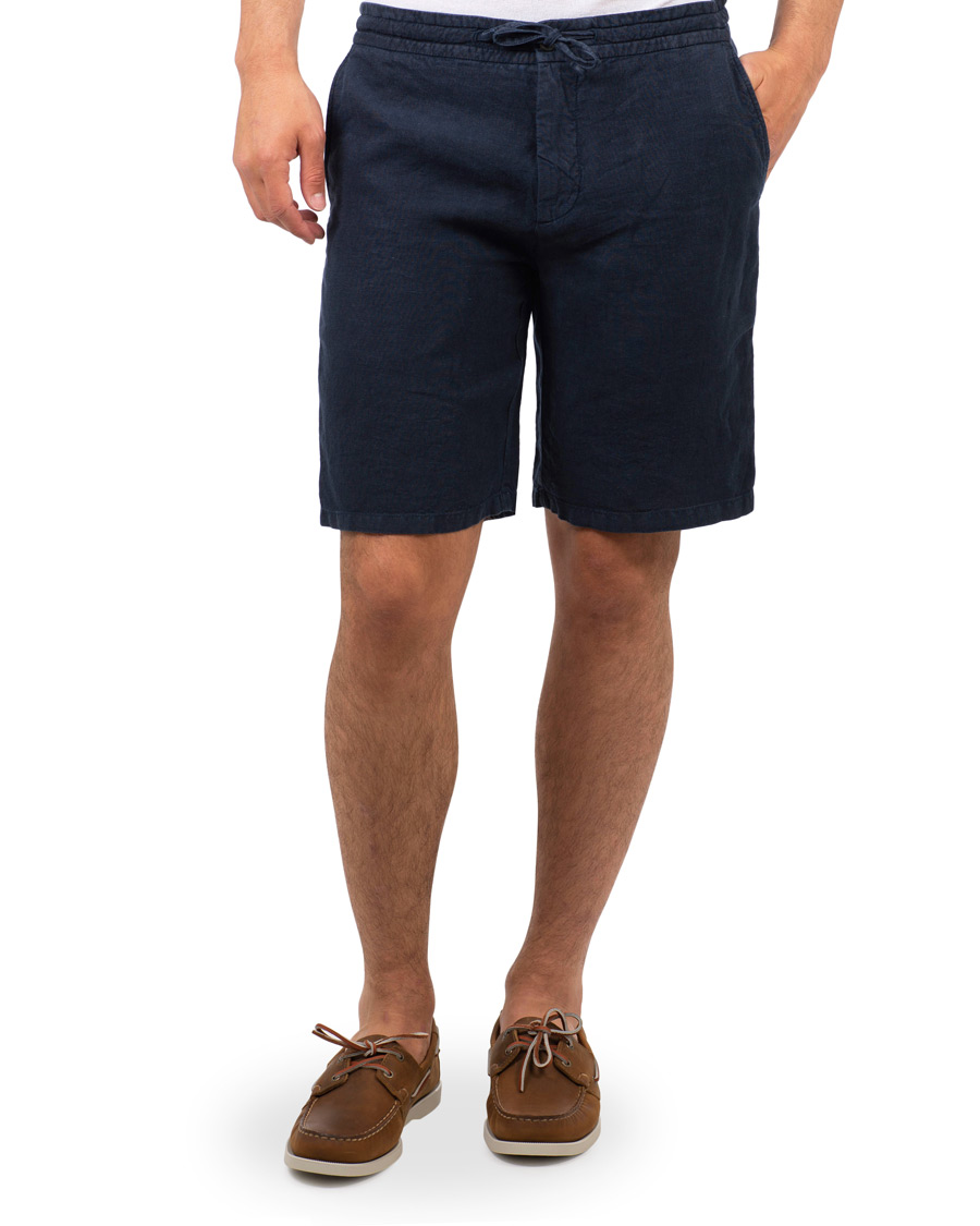 Herre | Shorts | NN07 | Emil Draw String Linnen Shorts Navy