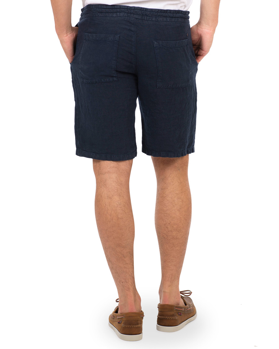 Herre | Shorts | NN07 | Emil Draw String Linnen Shorts Navy