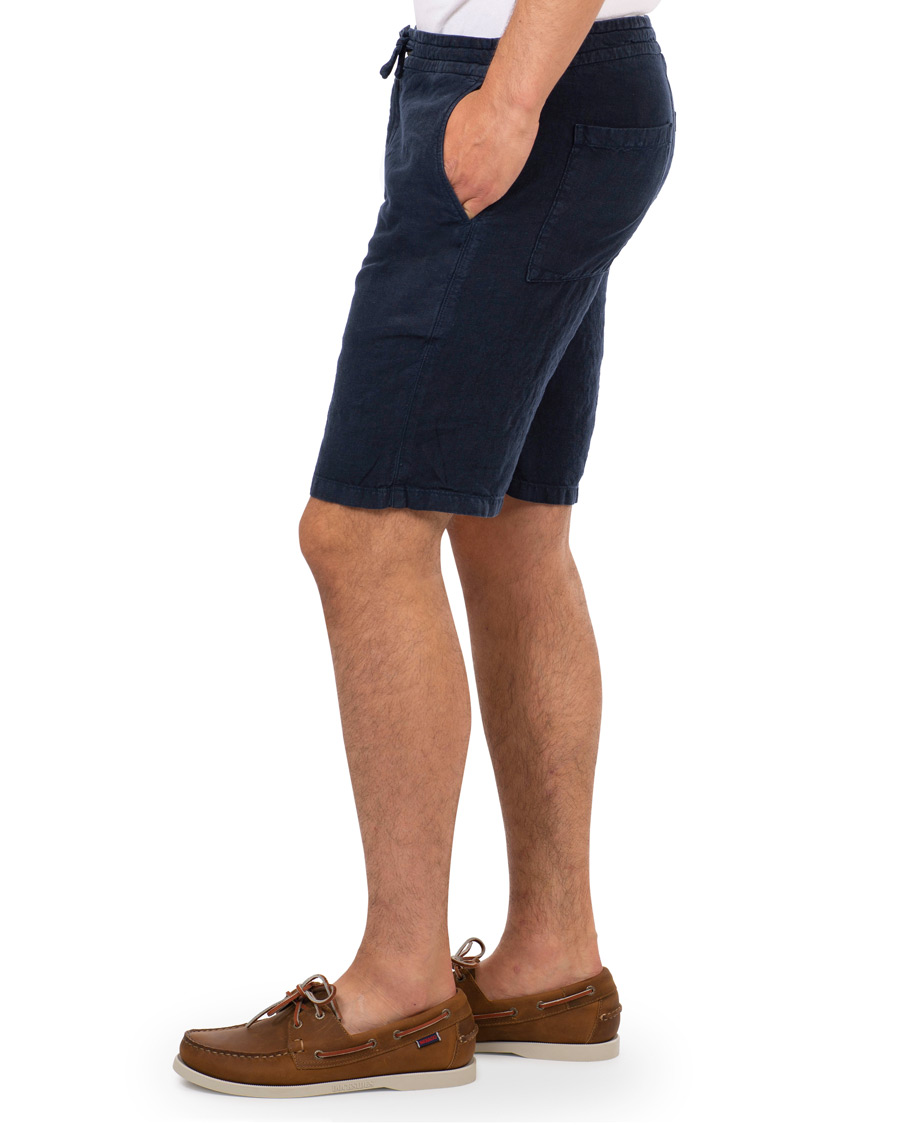 Herre | Shorts | NN07 | Emil Draw String Linnen Shorts Navy