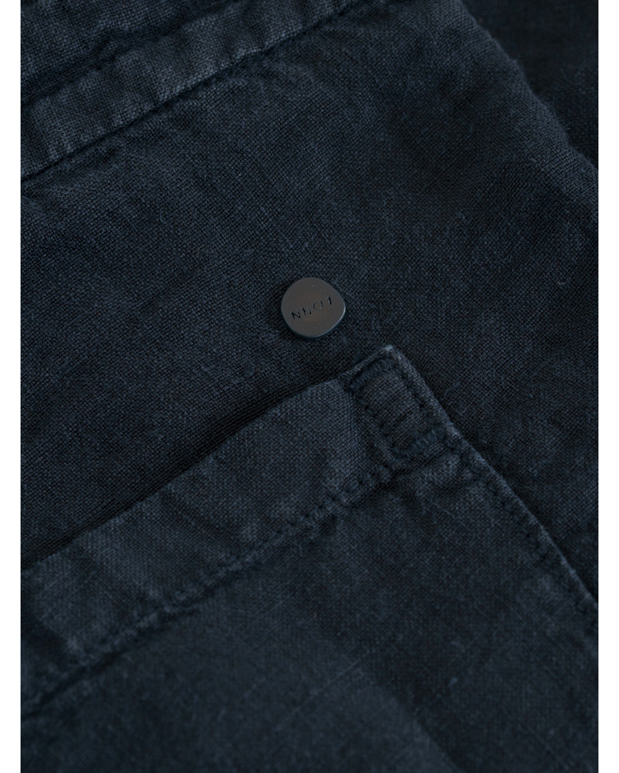 Herre | Shorts | NN07 | Emil Draw String Linnen Shorts Navy