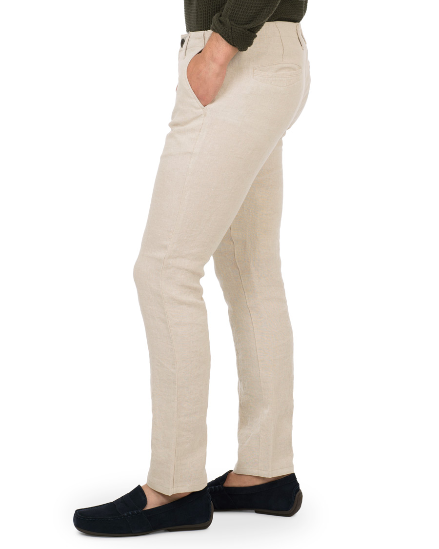Herre | Bukser | NN07 | New Simon Linen Trousers Oat