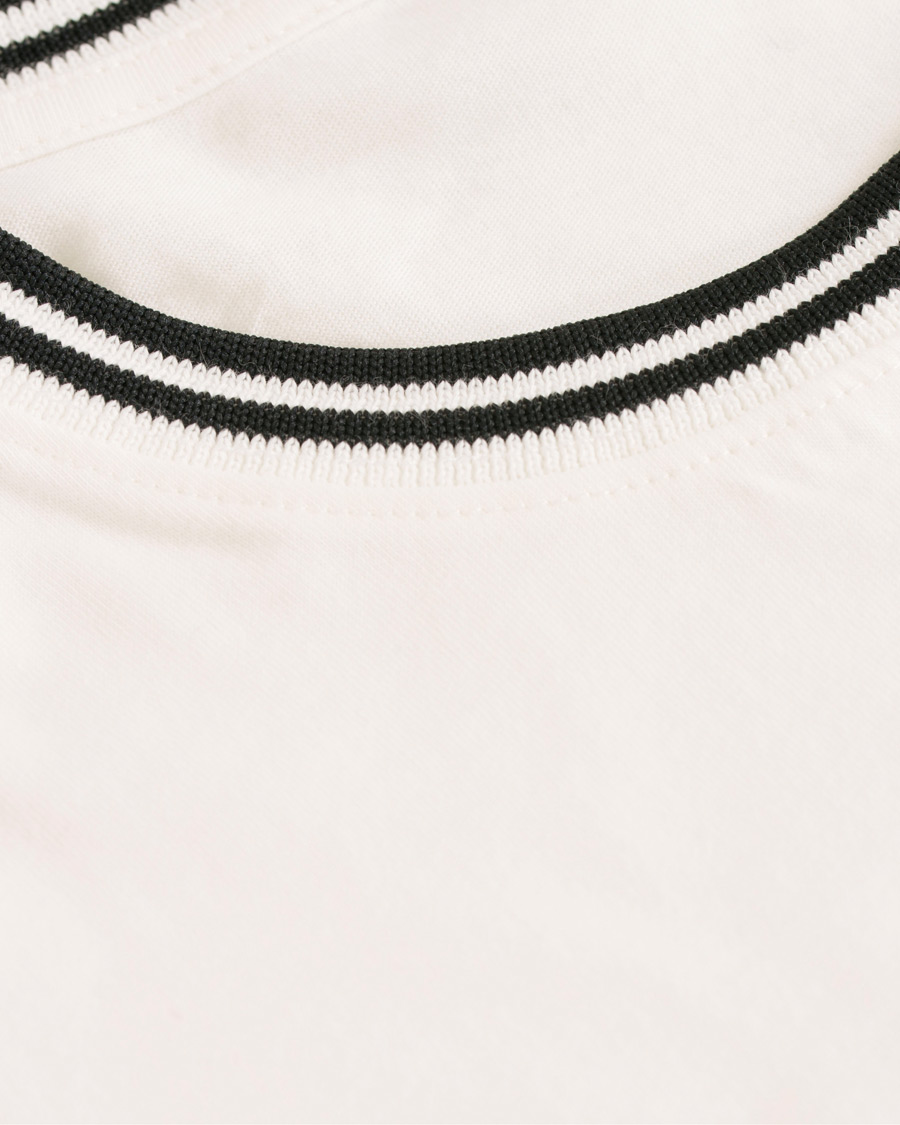 Herre | T-Shirts | Fred Perry | Twin Tip Crew Neck Tee White