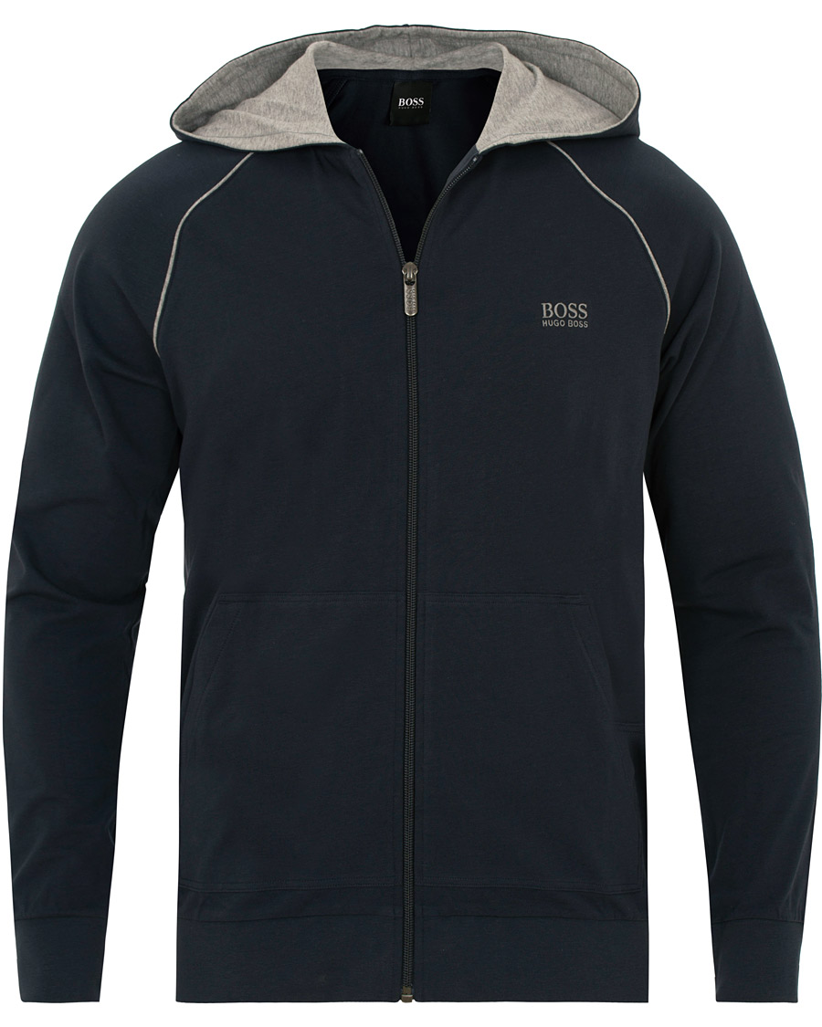 Herre | Gensere | BOSS BLACK | BOSS Loungewear Full Zip Hoodie Navy