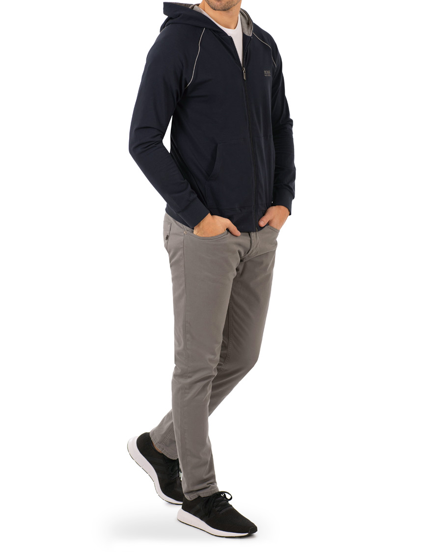 Herre | Gensere | BOSS BLACK | BOSS Loungewear Full Zip Hoodie Navy