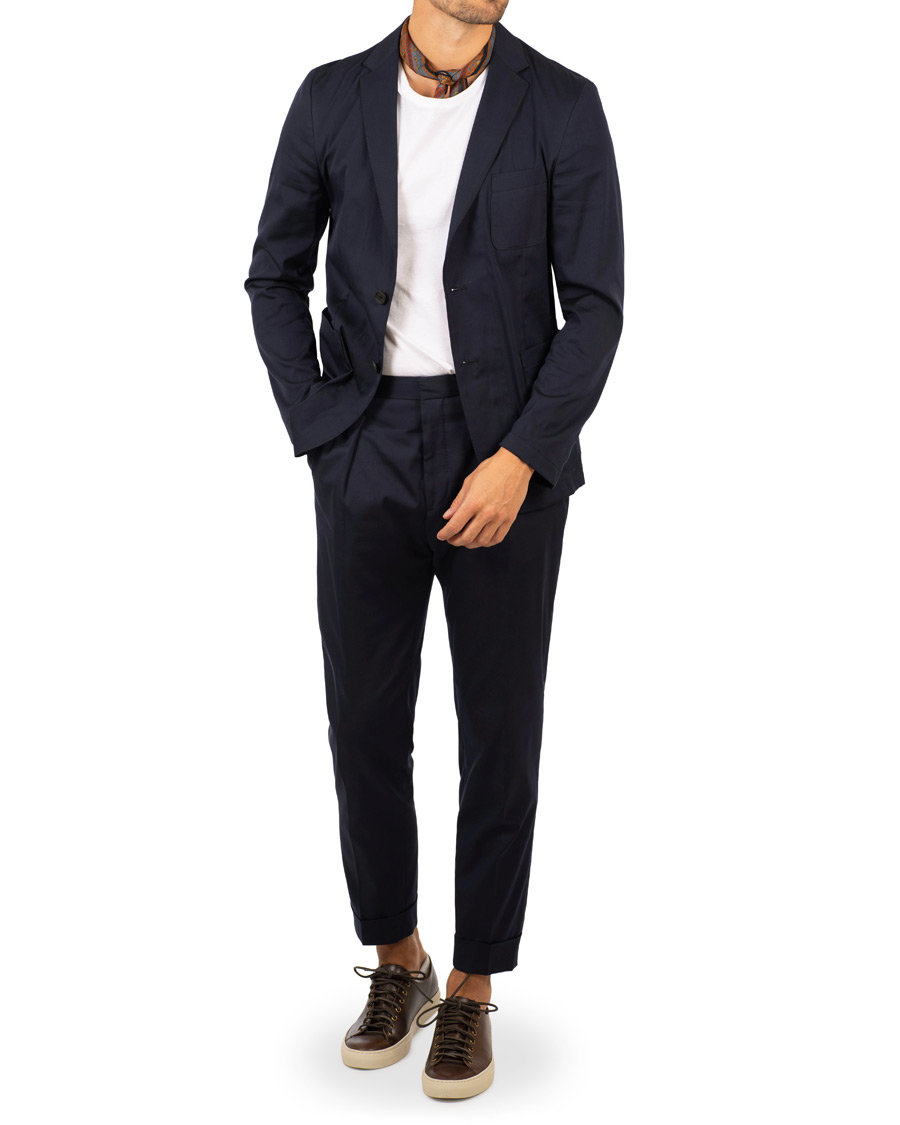 Herre | Dressjakker | BOSS BLACK | BOSS Noswen Cotton Stretch Tailoring Blazer Navy