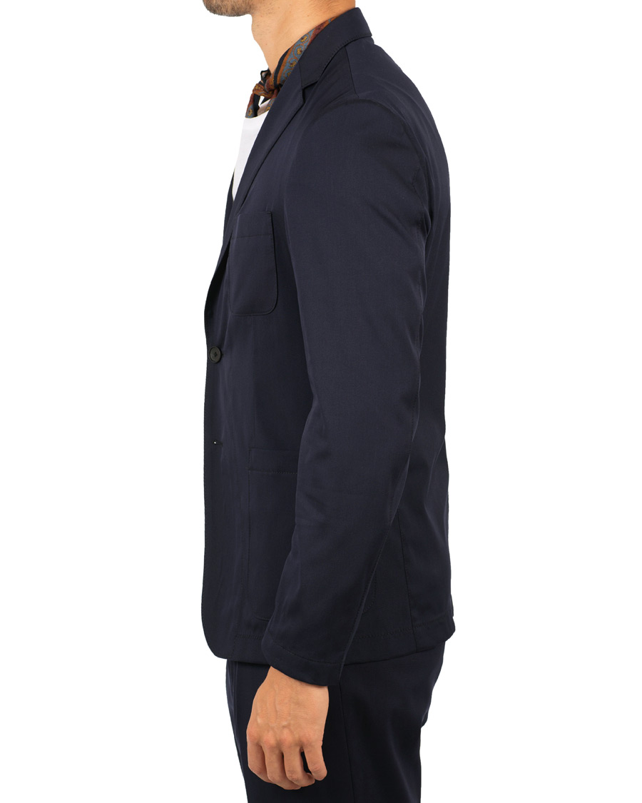 Herre | Dressjakker | BOSS BLACK | BOSS Noswen Cotton Stretch Tailoring Blazer Navy
