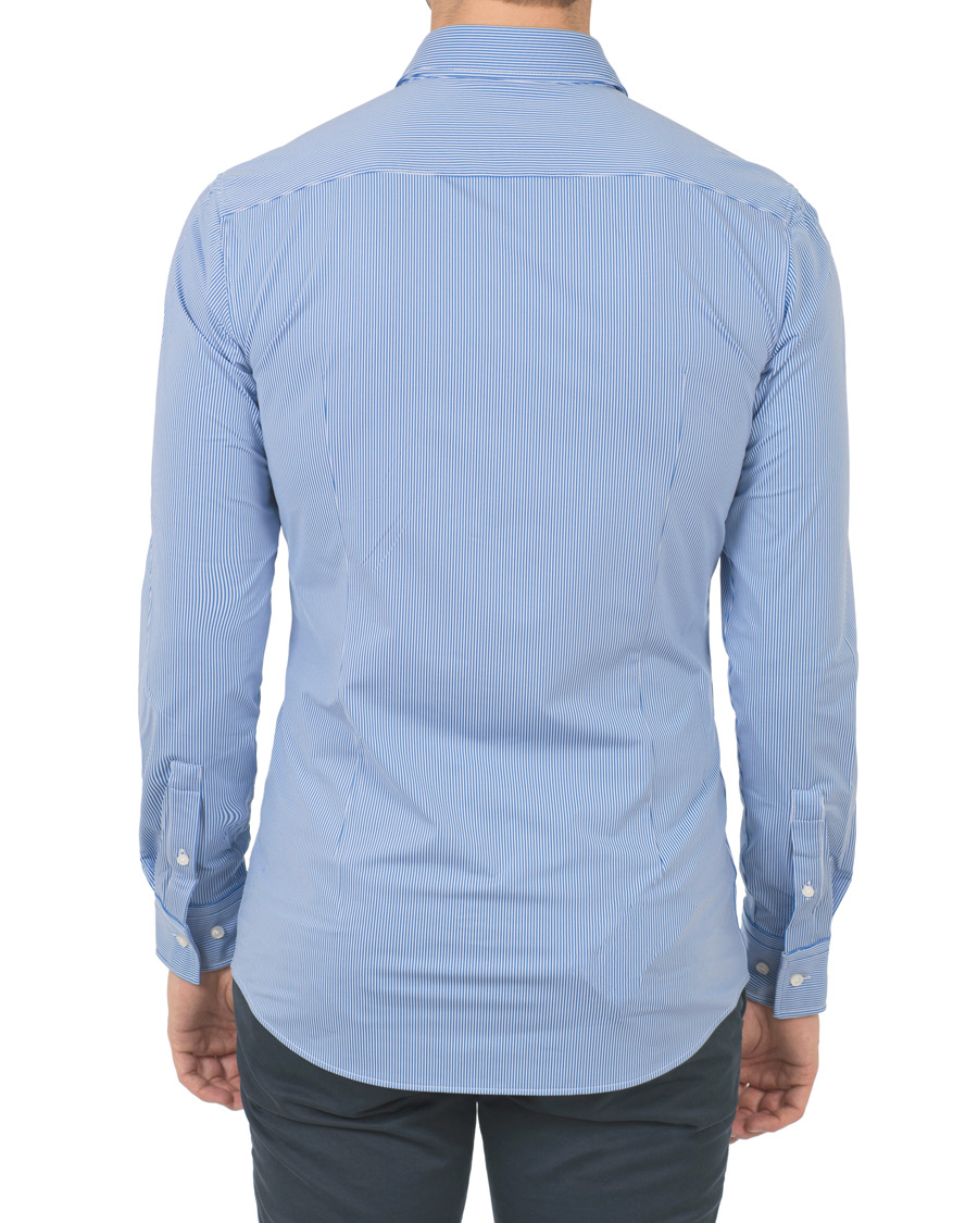 Herre | Skjorter | BOSS BLACK | BOSS Jenno Slim Fit Super Stretch Shirt White/Blue