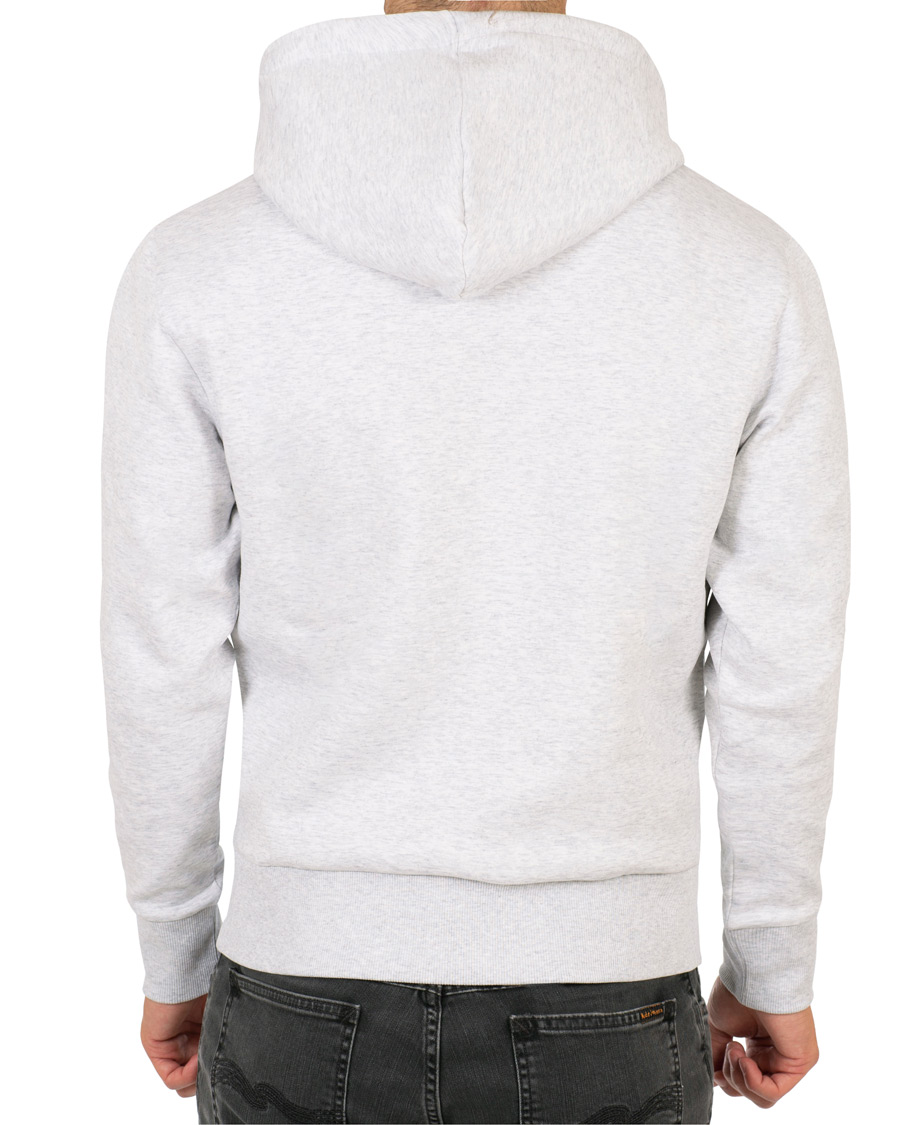 Herre | Gensere | BOSS GREEN | BOSS Athleisure Sly Logo Hoodie Light Grey Melange