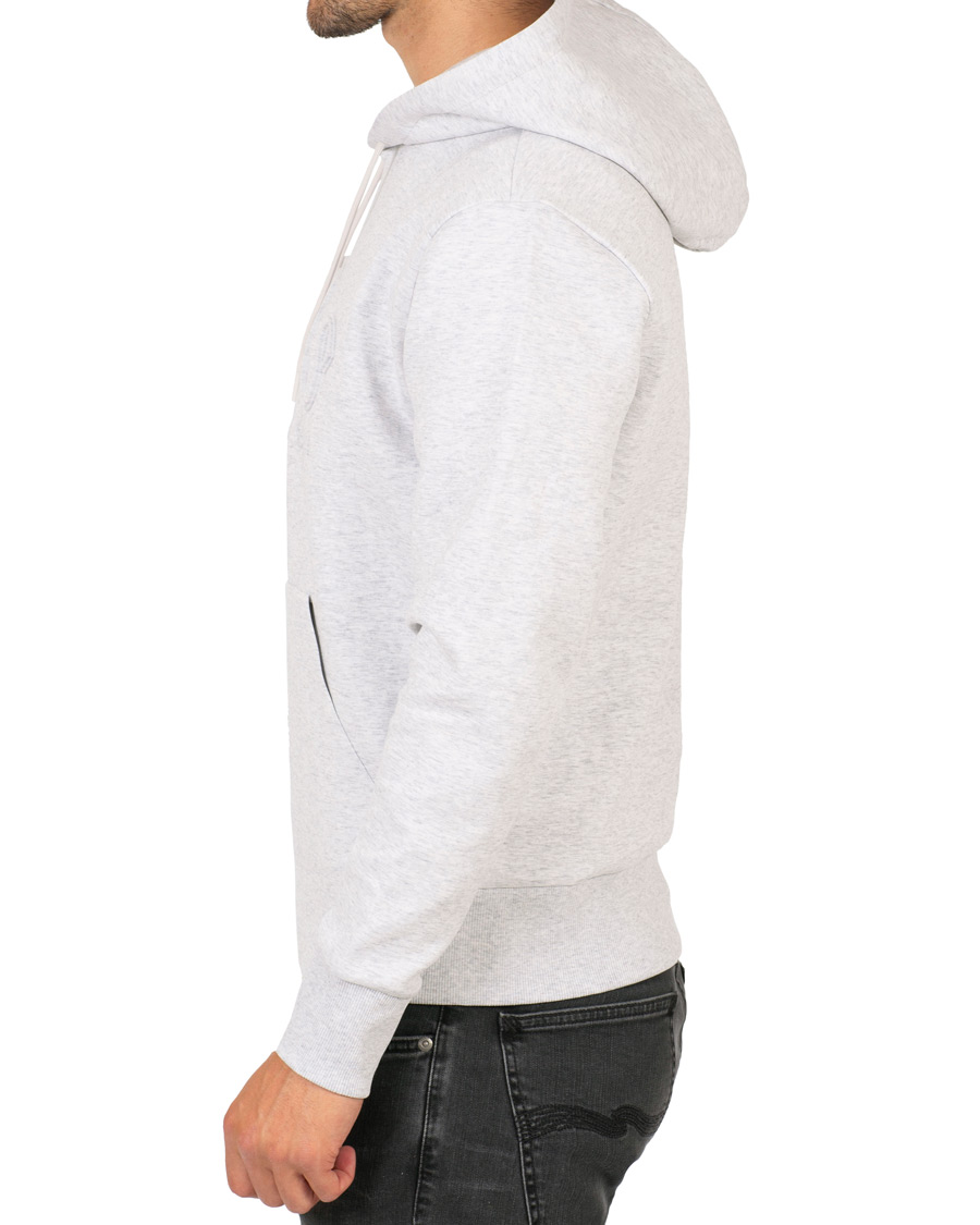Herre | Gensere | BOSS GREEN | BOSS Athleisure Sly Logo Hoodie Light Grey Melange