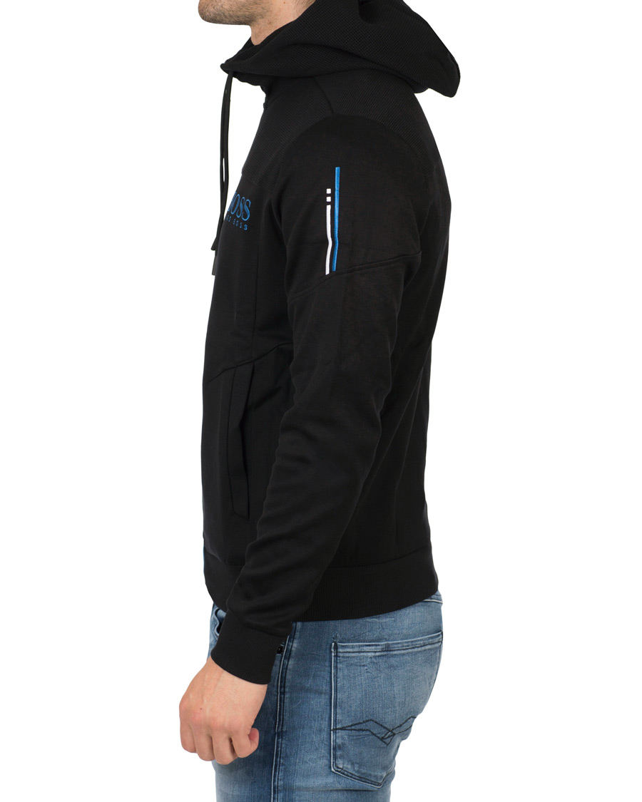 Herre | Gensere | BOSS GREEN | BOSS Athleisure Saggy Full Zip Hoodie Black