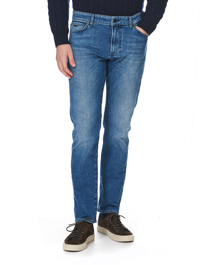 Herre | Jeans | BOSS ORANGE | BOSS Casual Maine Regular Fit Stretch Jeans Bright Blue
