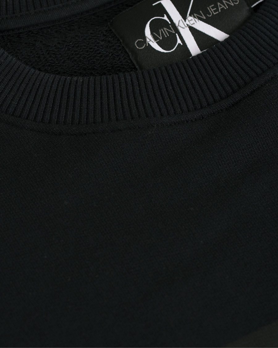 Herre | Gensere | Calvin Klein Jeans | Basic Monogram Logo Crew Neck Sweatshirt Black