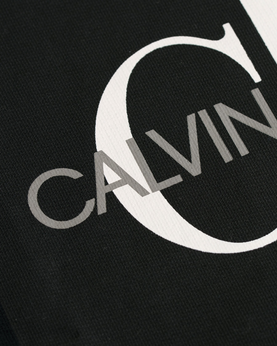 Herre | Gensere | Calvin Klein Jeans | Basic Monogram Logo Crew Neck Sweatshirt Black