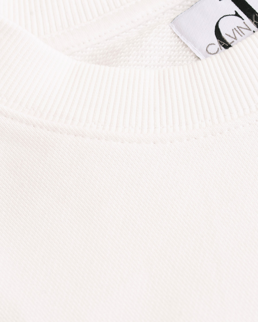 Herre | Gensere | Calvin Klein Jeans | Monogram Chest Logo Crew Neck Sweatshirt Bright White