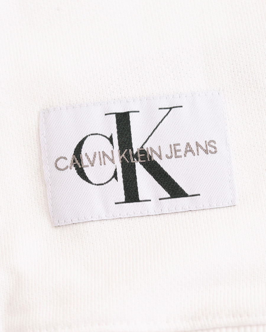 Herre | Gensere | Calvin Klein Jeans | Monogram Chest Logo Crew Neck Sweatshirt Bright White