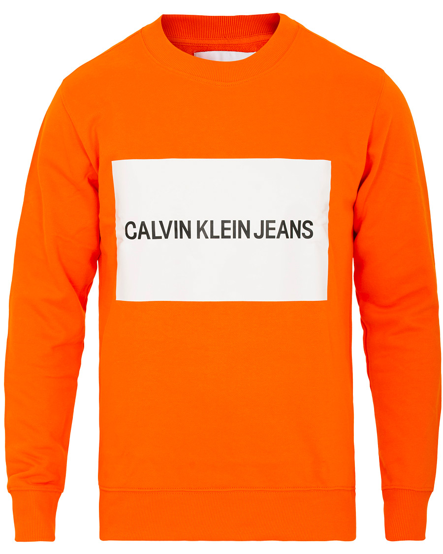 Calvin klein discount sweatshirt orange