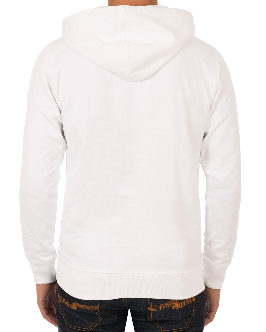 Herre | Gensere | Calvin Klein Jeans | Institutional Logo Zip Through Hoodie Bright White