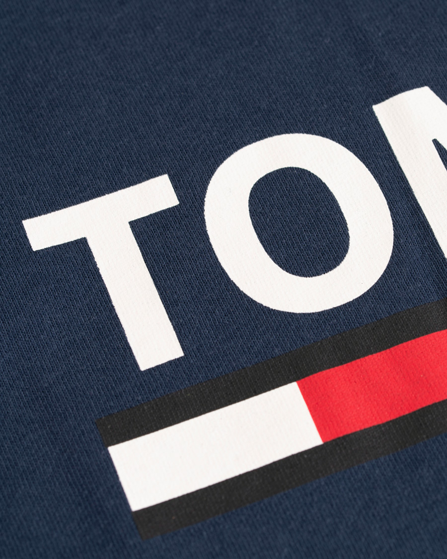 Herre | T-Shirts | Tommy Jeans | Classic Logo Crew Neck Tee Black Iris