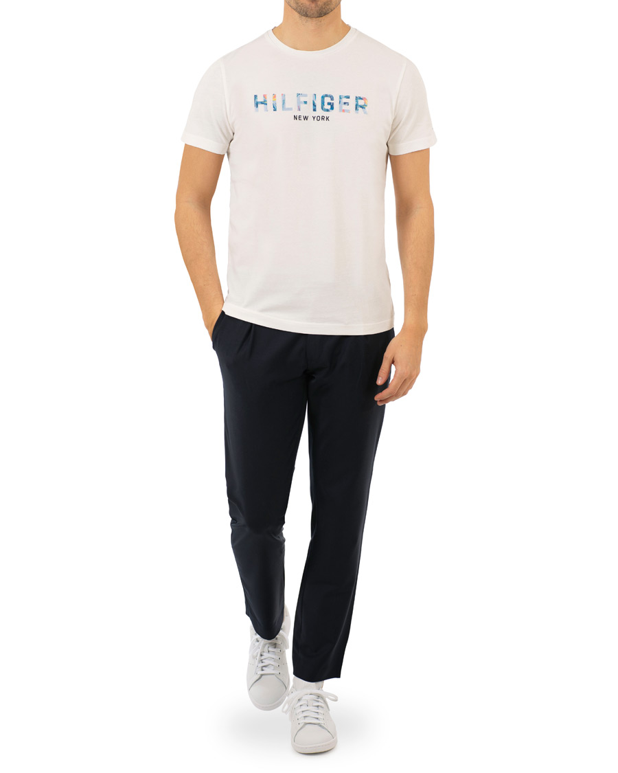 Herre | T-Shirts | Tommy Hilfiger | Floral Logo Graphic Tee Snow White