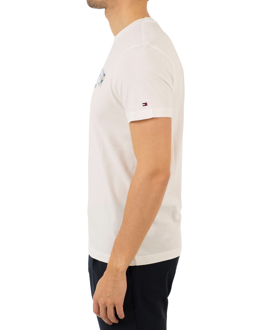 Herre | T-Shirts | Tommy Hilfiger | Floral Logo Graphic Tee Snow White