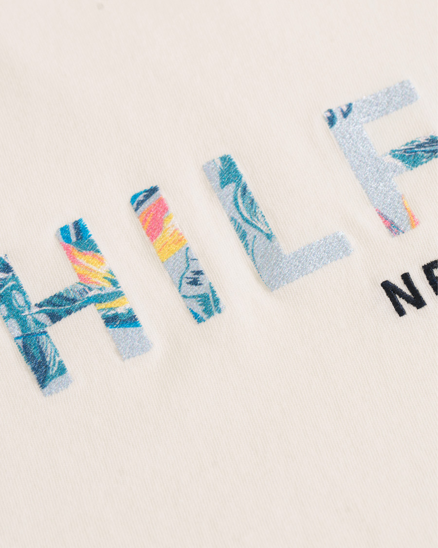 Herre | T-Shirts | Tommy Hilfiger | Floral Logo Graphic Tee Snow White