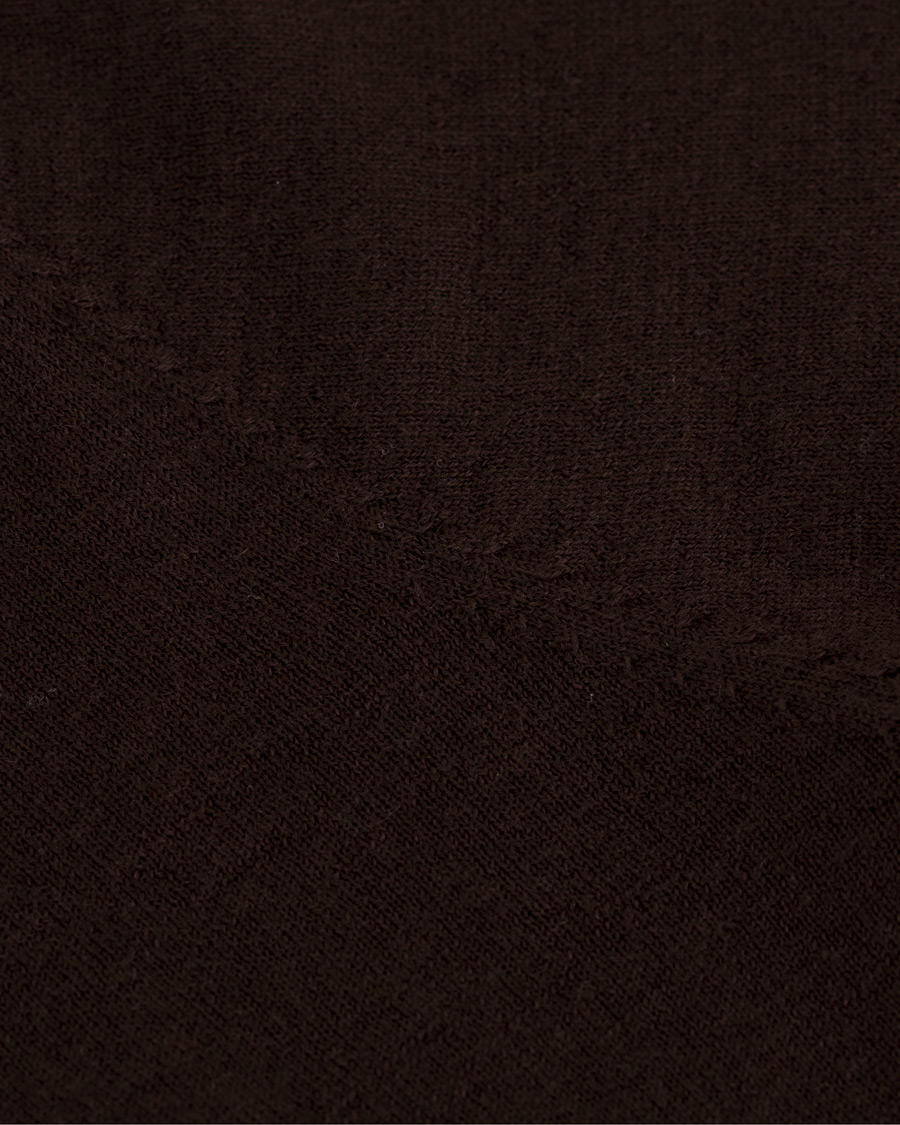 Herre | Gensere | A Day's March | Lightweight Merino Crew Neck Ebony Brown