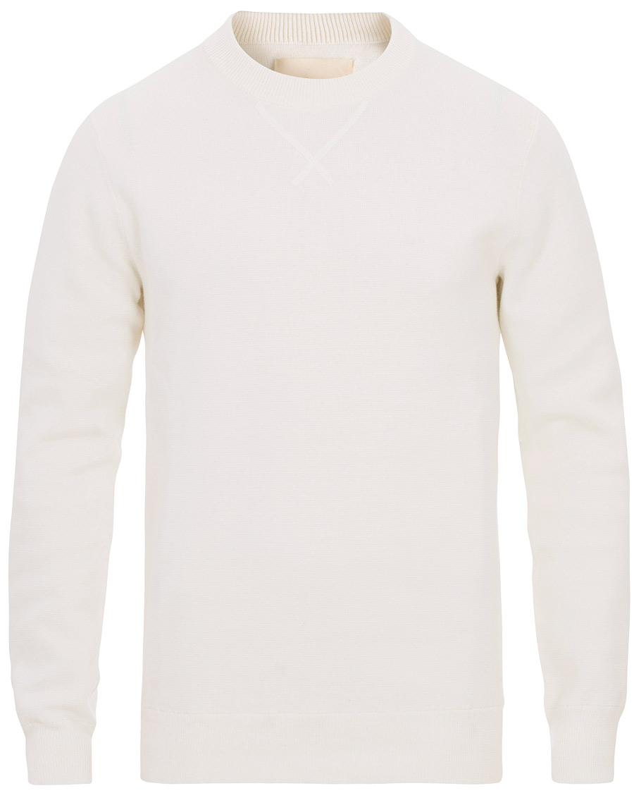 Herre | Gensere | A Day's March | Milano Knit Sweater Off White