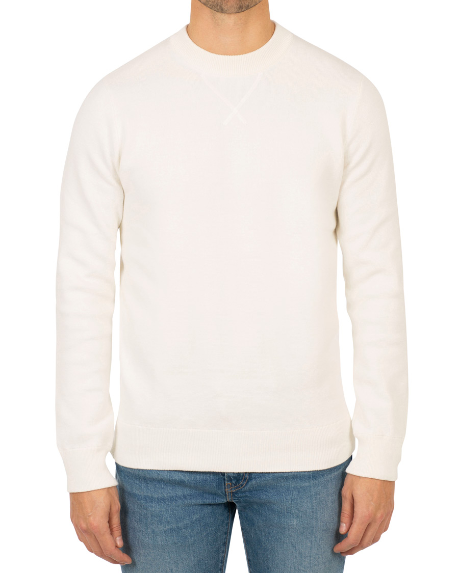 Herre | Gensere | A Day's March | Milano Knit Sweater Off White