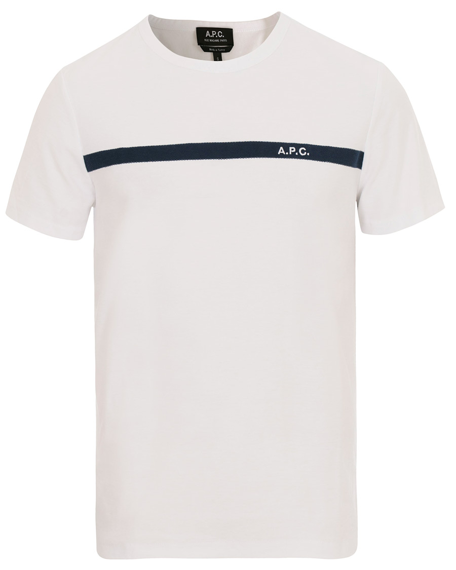 Herre | T-Shirts | A.P.C. | Logo Crew Neck Tee White