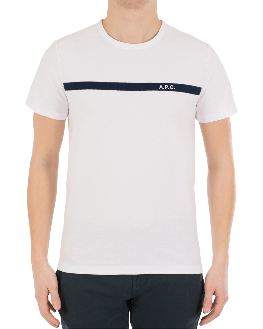 Herre | T-Shirts | A.P.C. | Logo Crew Neck Tee White