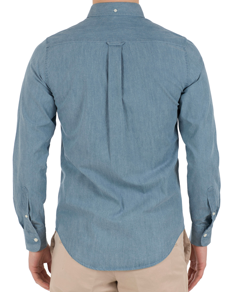 Herre | Skjorter | GANT | Button Down Denim Beacons Project Shirt Indigo