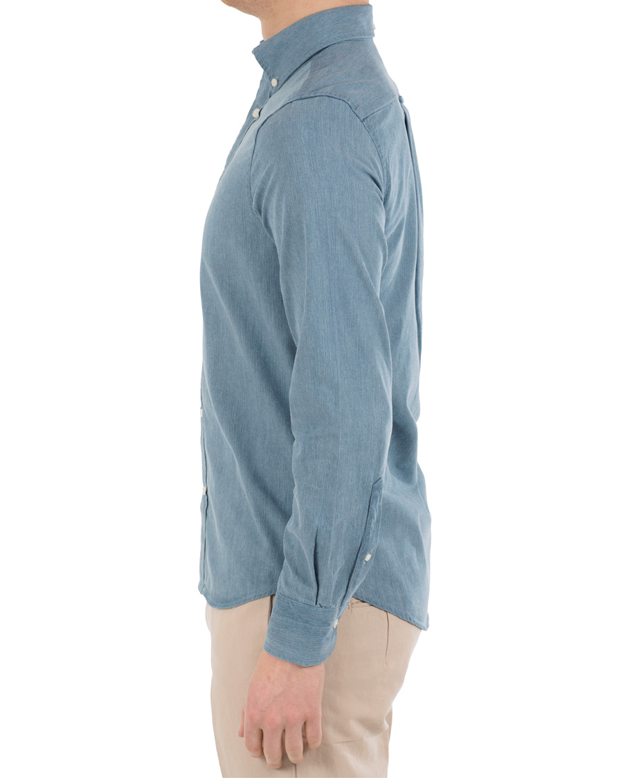 Herre | Skjorter | GANT | Button Down Denim Beacons Project Shirt Indigo