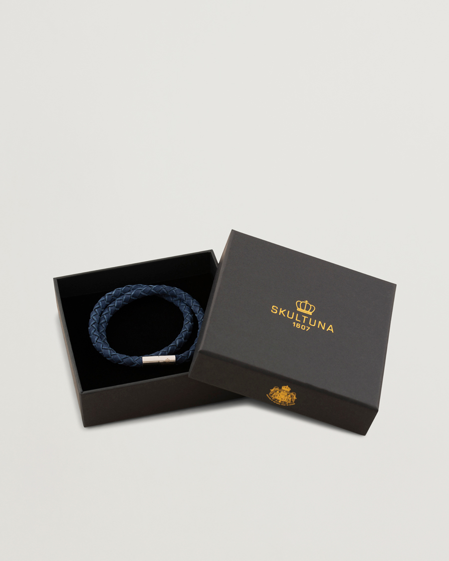 Herre | Smykker | Skultuna | The Suede Bracelet Blue